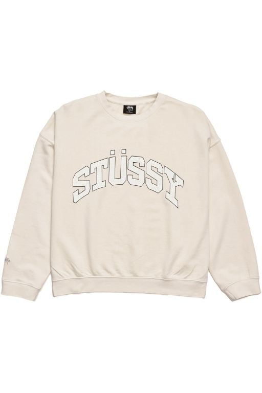 Stussy Womens Scholarship BF Crew Sweaters White - YIFTA4109